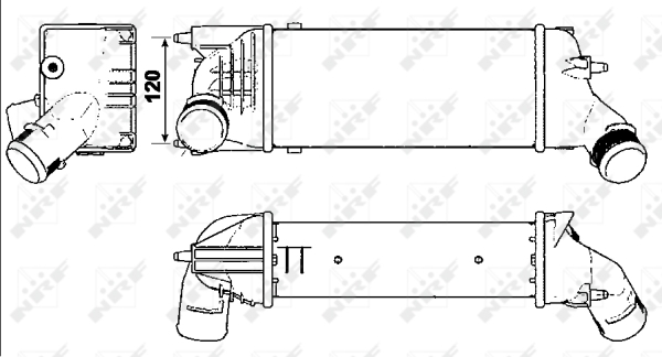 Intercooler, compresor 30277 NRF