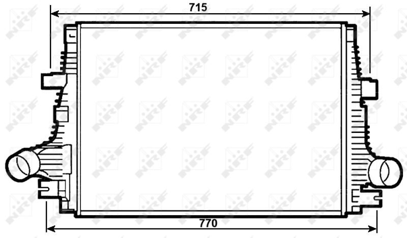 Intercooler, compresor 30284 NRF