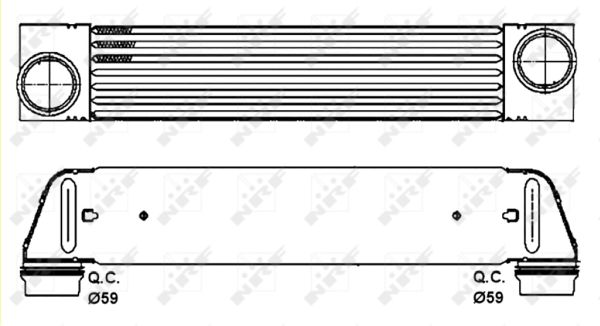 Intercooler, compresor 30317 NRF