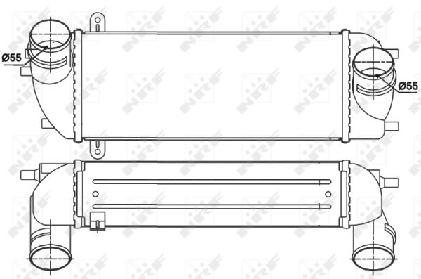 Intercooler, compresor 30338 NRF