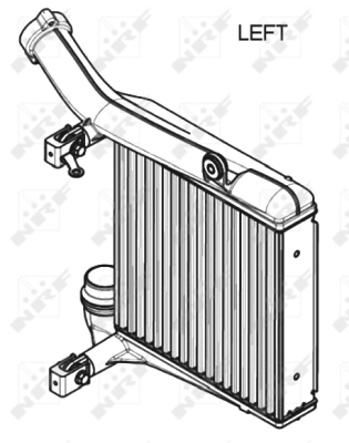 Intercooler, compresor 30349 NRF