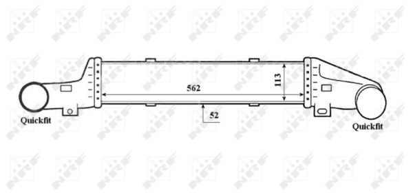 Intercooler, compresor 30420 NRF