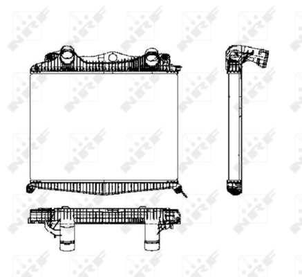 Intercooler, compresor 30450 NRF