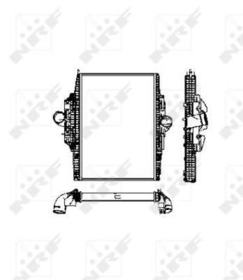 Intercooler, compresor 30453 NRF