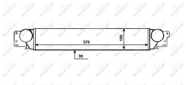 Intercooler, compresor 309087 NRF