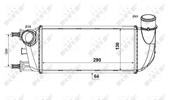 Intercooler, compresor 30773 NRF