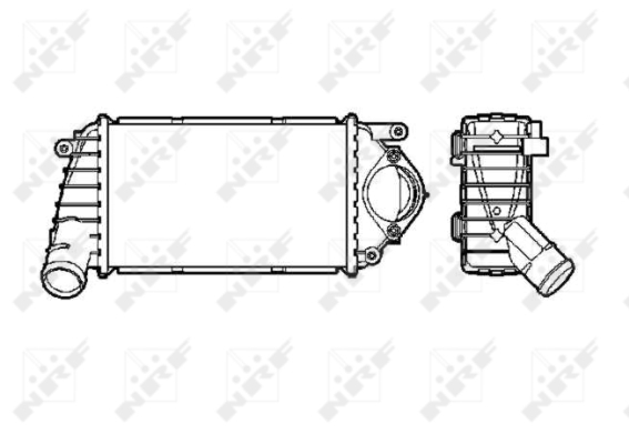 Intercooler, compresor 30849 NRF