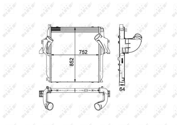 Intercooler, compresor 30905 NRF