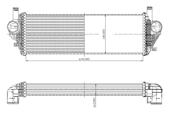 Intercooler, compresor 309074 NRF