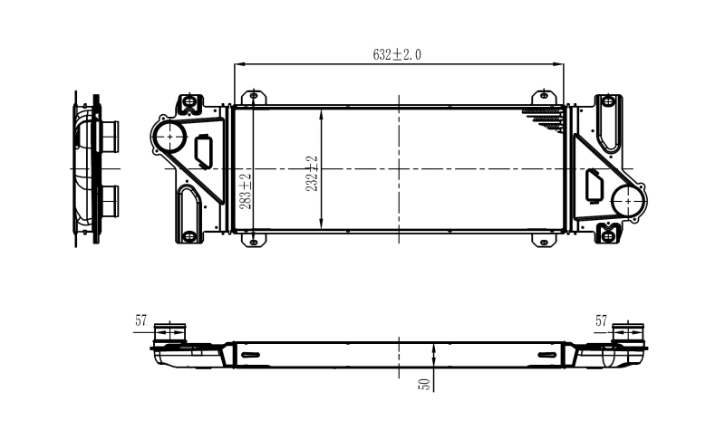 Intercooler, compresor 309110 NRF