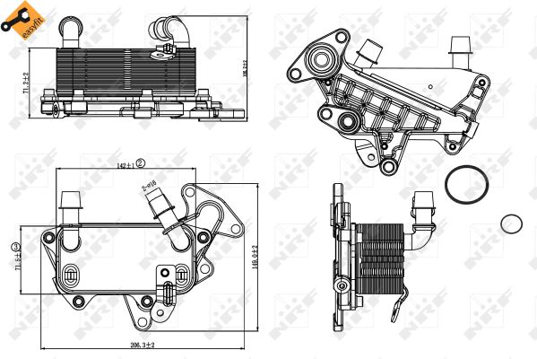 Radiator racire ulei, cutie de viteze automata 31264 NRF