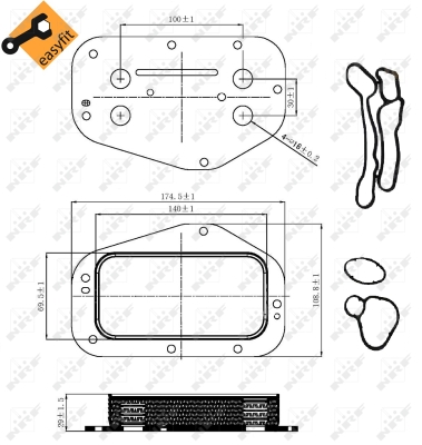 Radiator ulei, ulei motor 31314 NRF