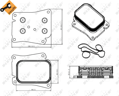 Radiator ulei, ulei motor 31320 NRF