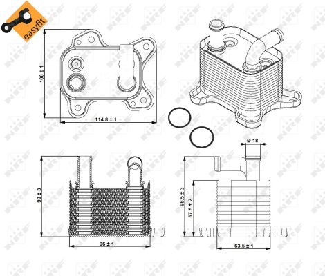 Radiator racire ulei, cutie de viteze automata 31342 NRF