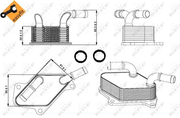 Radiator ulei, ulei motor 31346 NRF