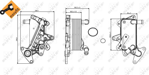 Radiator racire ulei, cutie de viteze automata 31357 NRF