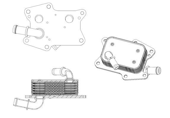 Radiator ulei, ulei motor 31830 NRF