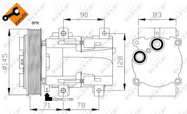 Compresor, climatizare 32085 NRF