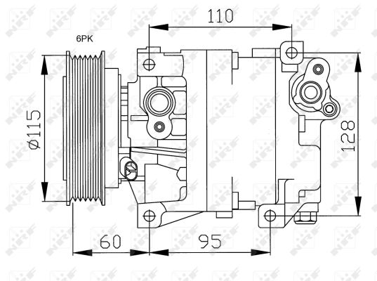 Compresor, climatizare 32169G NRF