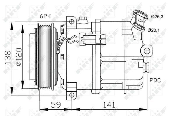 Compresor, climatizare 32191 NRF