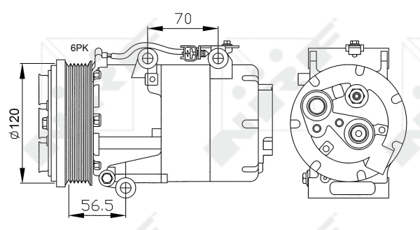 Compresor, climatizare 32250 NRF