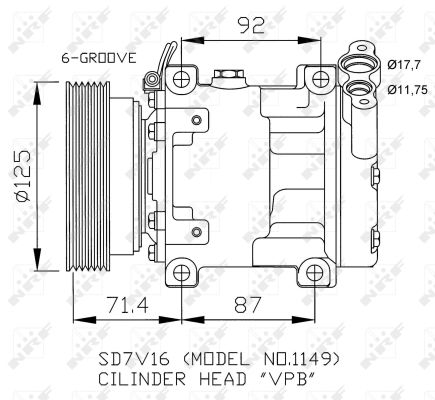 Compresor, climatizare 32267 NRF