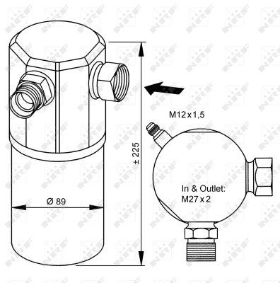 Uscator,aer conditionat 33065 NRF