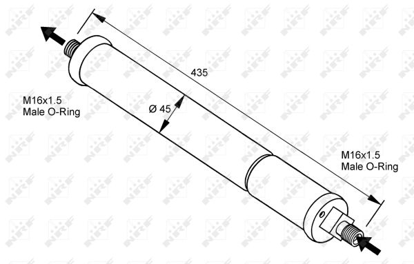 Uscator,aer conditionat 33097 NRF