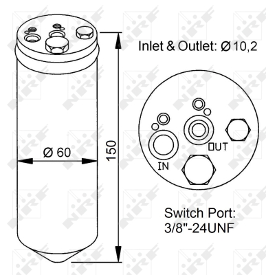 Uscator,aer conditionat 33137 NRF