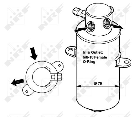 Uscator,aer conditionat 33165 NRF