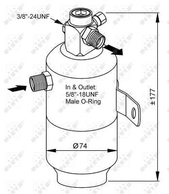 Uscator,aer conditionat 33170 NRF