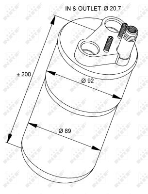 Uscator,aer conditionat 33216 NRF