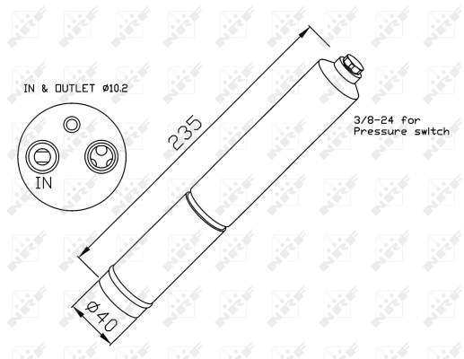 Uscator,aer conditionat 33224 NRF