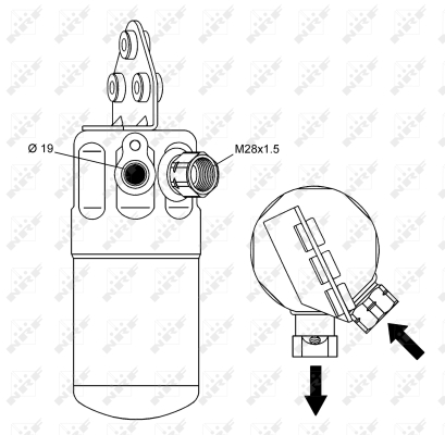 Uscator,aer conditionat 33236 NRF