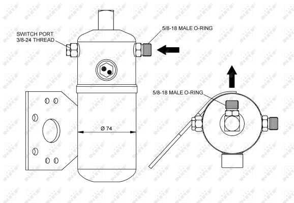 Uscator,aer conditionat 33291 NRF