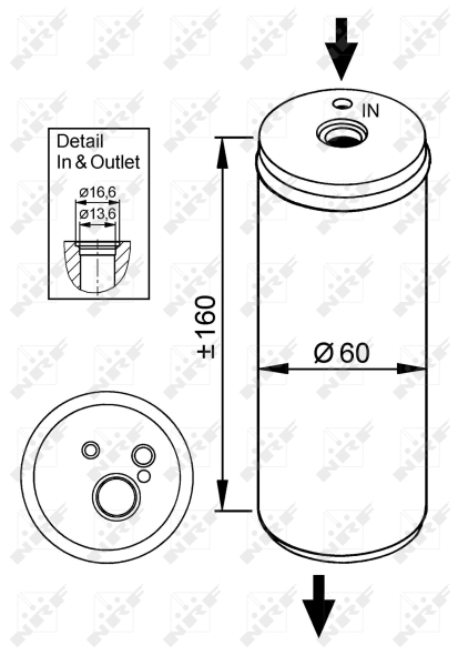 Uscator,aer conditionat 33296 NRF