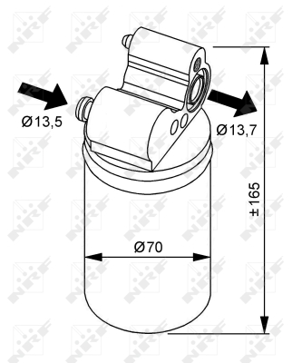 Uscator,aer conditionat 33313 NRF