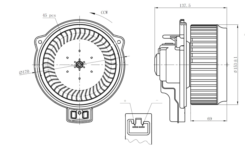 Ventilator, habitaclu 34267 NRF