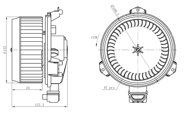 Ventilator, habitaclu 34277 NRF