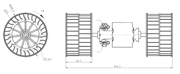 Ventilator, habitaclu 34284 NRF