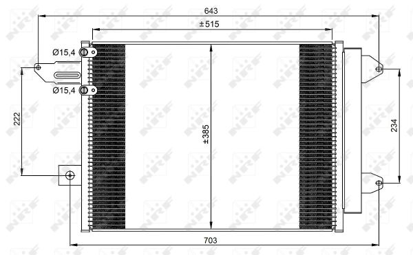 Condensator, climatizare 350070 NRF