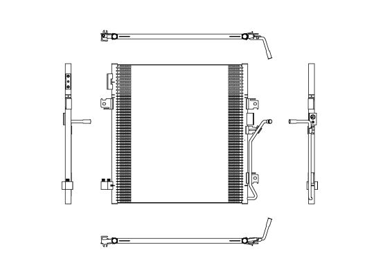 Condensator, climatizare 350188 NRF