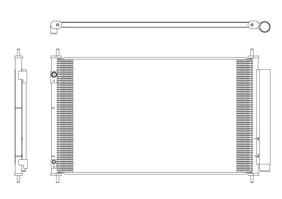 Condensator, climatizare 350321 NRF