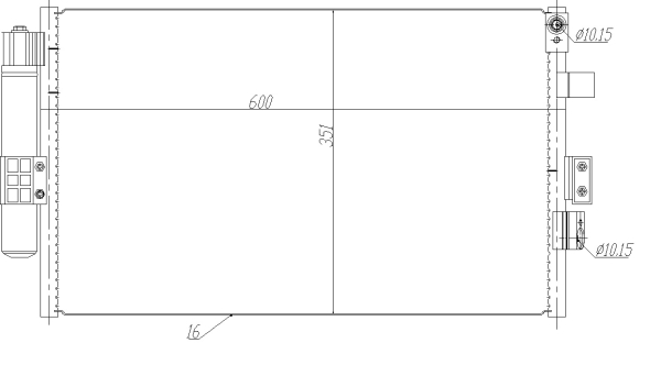 Condensator, climatizare 350464 NRF