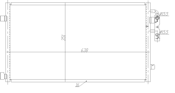 Condensator, climatizare 350467 NRF