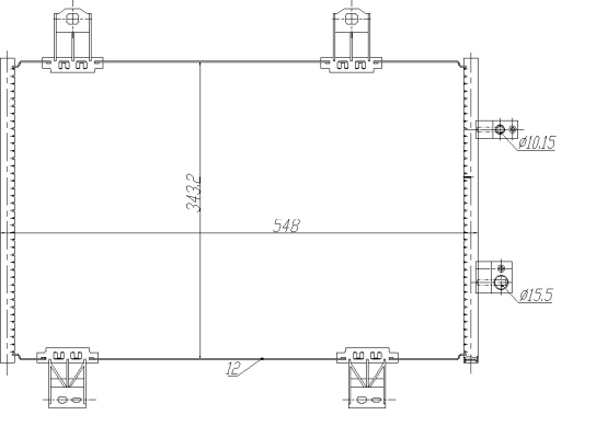 Condensator, climatizare 350480 NRF