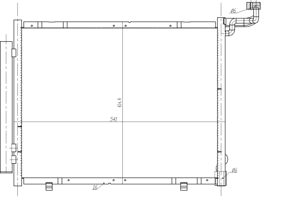 Condensator, climatizare 350482 NRF