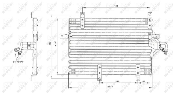 Condensator, climatizare 35052 NRF