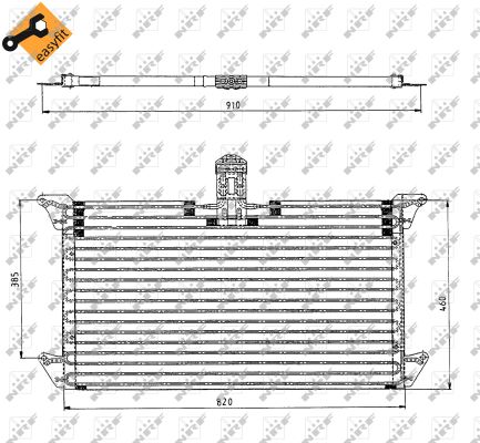 Condensator, climatizare 35061 NRF