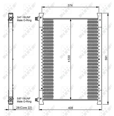 Condensator, climatizare 35064 NRF